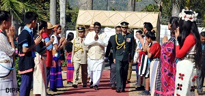 The Governor of Arunachal Pradesh Shri V. Shanmuganathan in the 'At Home function at Raj Bhawan, Itanagar on 26th January2017.